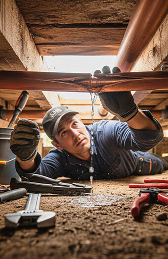 Plumber Pipe Leak Underground
